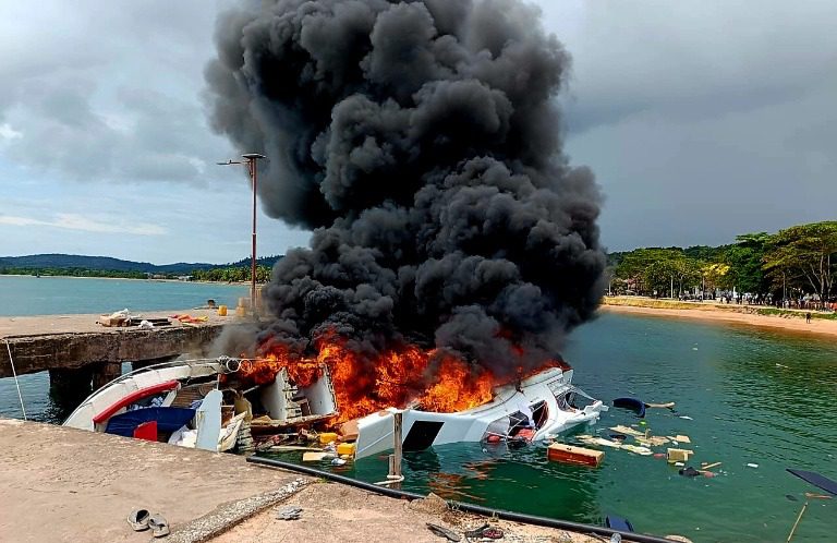 Penyelidikan kebakaran speedboat Maluku Utara