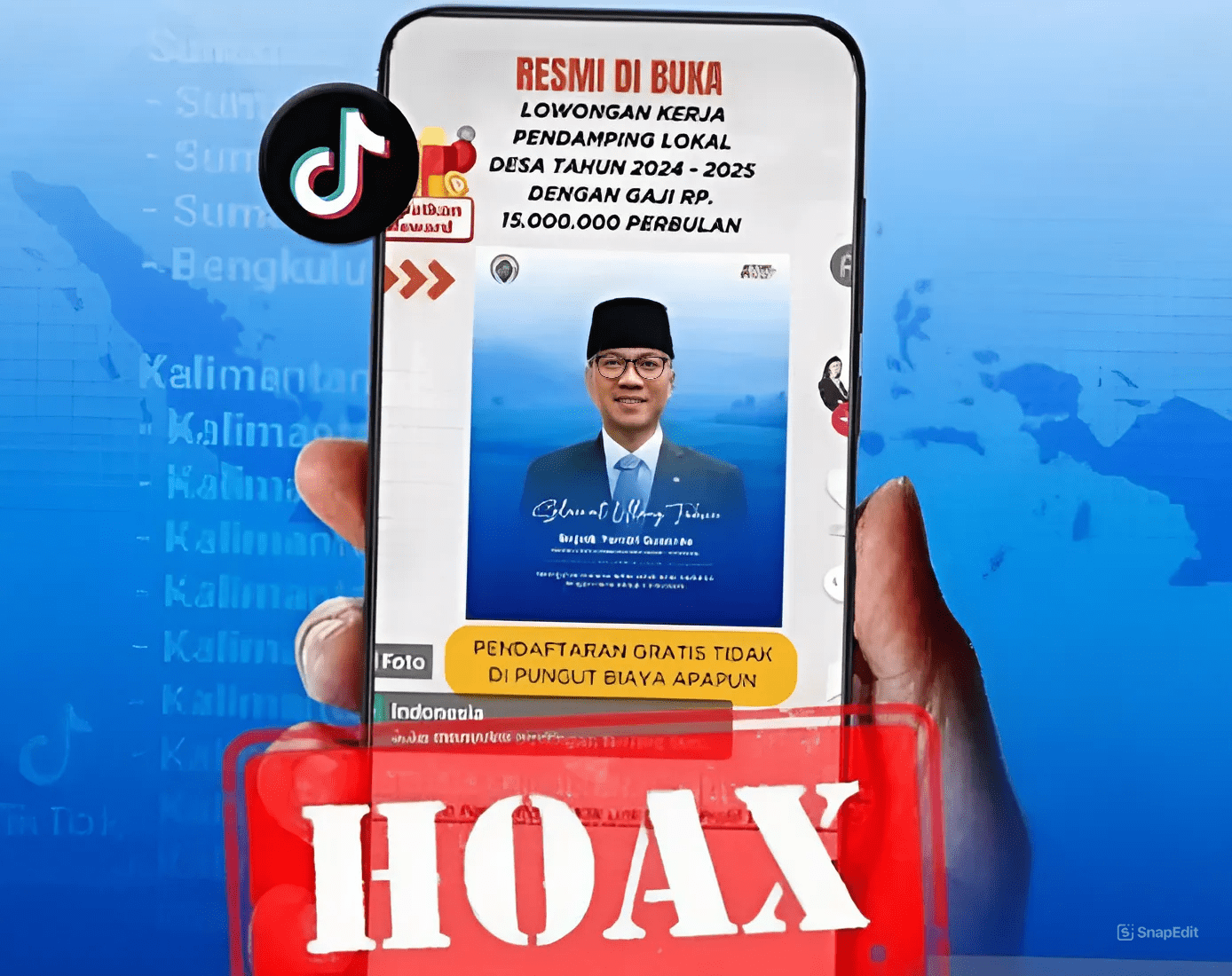 hoax lowongan pendamping lokal desa