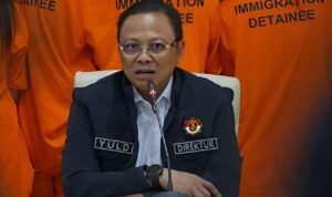 Direktur Pengawasan dan Penindakan Keimigrasian Kombes Pol. Yuldi Yusman