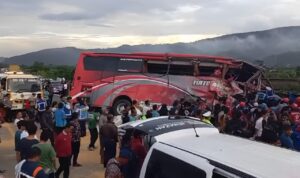 Kecelakaan Bus di Tol Lawang, Malang