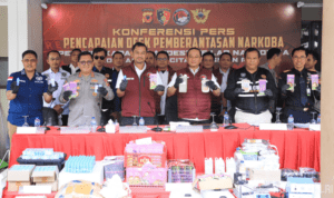 Laboratorium narkoba di sebuah perumahan elite kawasan Bojongsoang, Kabupaten Bandung.