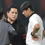 Ketua Umum PSSI, Erick Thohir dan Pelatih Timnas Indonesia, Shin Tae-yong