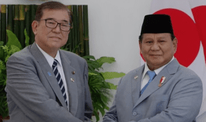 Presiden Prabowo Subianto saat bertemu Perdana Menteri (PM) Jepang, Shigeru Ishiba