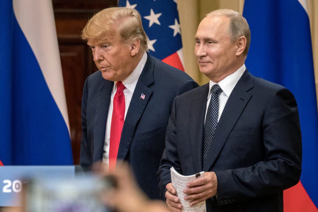 Presiden Rusia, Vladimir Putin dan Presiden Terpilih AS, Donald Trump