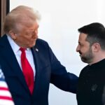 Presiden Amerika Serikat Donald Trump dan Presiden Ukraina Volodymyr Zelenskyy