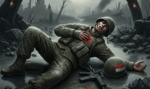 Ilustrasi Praka PM, Prajurit TNI yang ditembak
