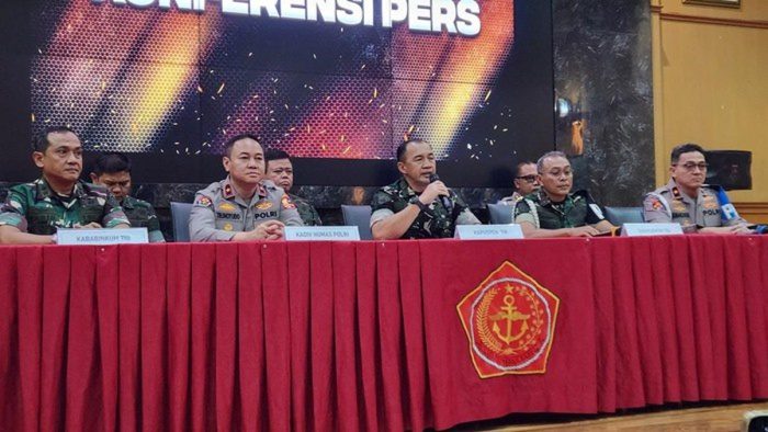 TNI Luruskan Isu Penangkapan Anggota BAIS saat Demonstrasi