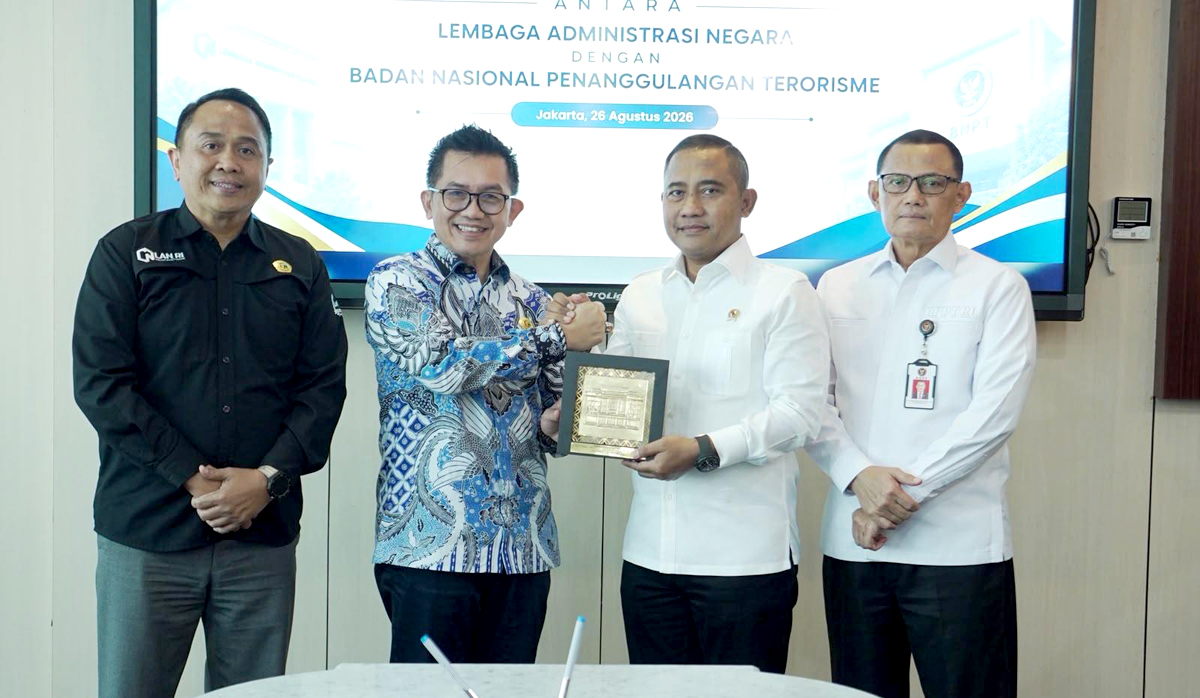 Perkuat Sinergi Penanggulangan Terorisme, BNPT dan LAN Teken Nota Kesepahaman