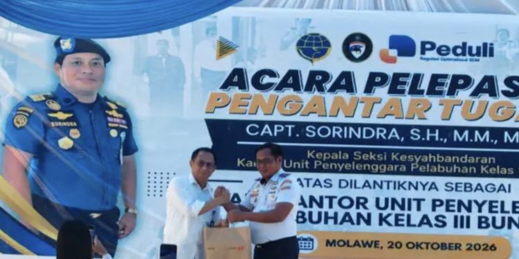 Capt Sorindra Resmi Jabat Kepala KUPP Kelas III Bungku
