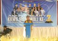 Bupati Morowali, Iksan saat menghadiri peringatan HUT ke 7 KKWB