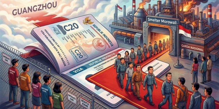 Ilustrasi Visa C20 di Morowali
