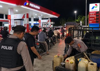 Ilustrasi gerak cepat kepolisian atas kelangkaan BBM Subsidi