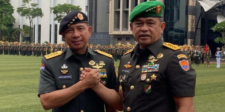 Jenderal Maruli Simanjuntak bersama Panglima TNI Jenderal Agus Subiyanto
