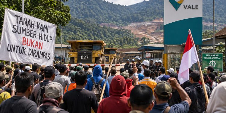 Konflik lahan di kawasan pertambangan PT Vale Indonesia di Morowali