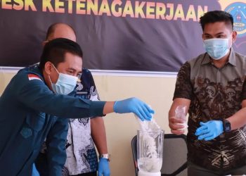 Narkotika jenis sabu seberat 217,34 gram dimusnahkan Polres Morowali