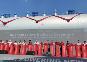 Peresmian autoclave PT IGIP Morowali yang dihadiri Menteri Investasi Indonesia merangkap Kepala Badan Koordinasi Penanaman Modal, Rosan Perkasa Roeslani; Wakil Gubernur Sulawesi Tengah, Reny Arniwaty Lamadjido; Bupati Morowali, Iksan Baharudin Abd Rauf; CEO PT International Green Industrial Park (IGIP) sekaligus Chairman dari GEM Co., Ltd, Prof. Xu Kaihua; dan sejumlah pejabat tinggi.